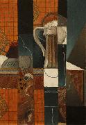 Juan Gris Playing Cards and Glass of Beer oil